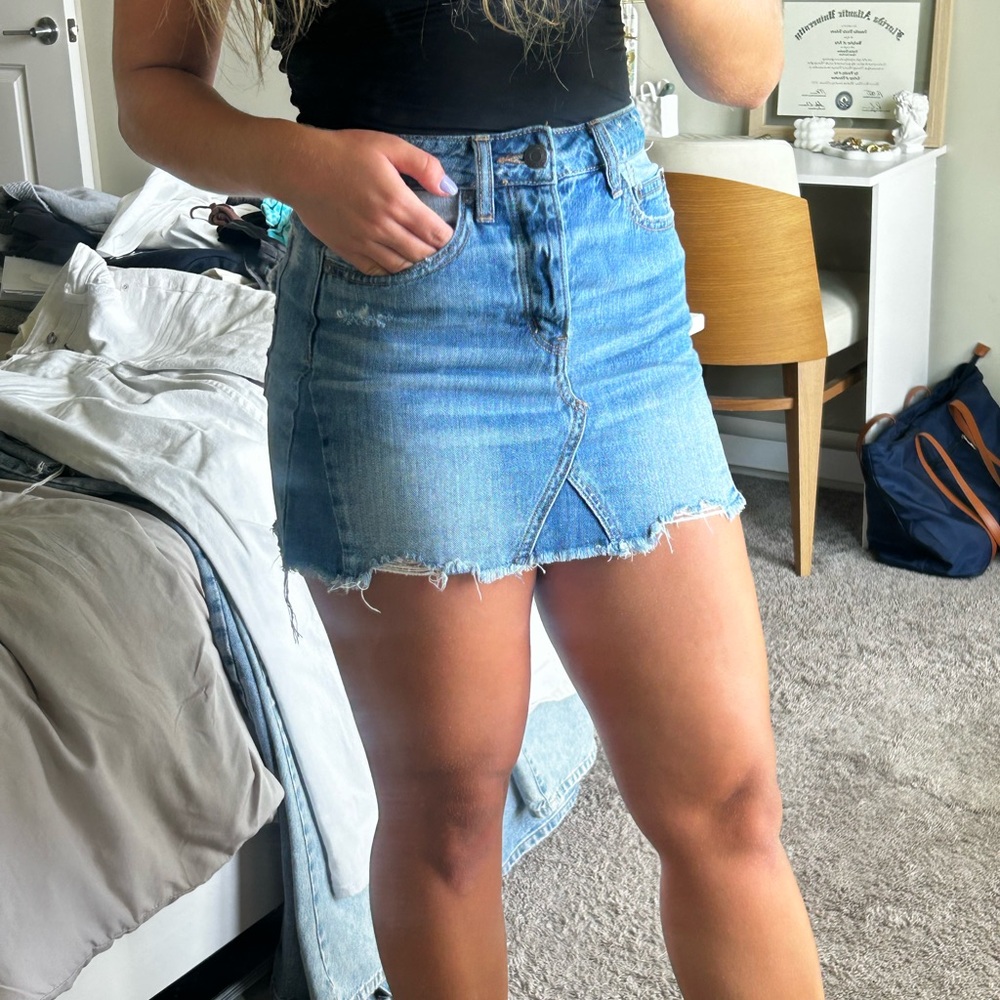 Denim Mini Skirt